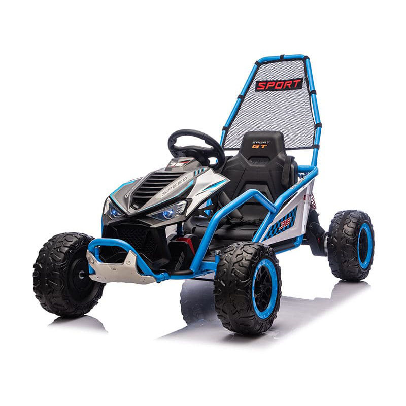 12V Kids Electric Drift Ride-On Go Kart med Bluetooth MP3-afspiller