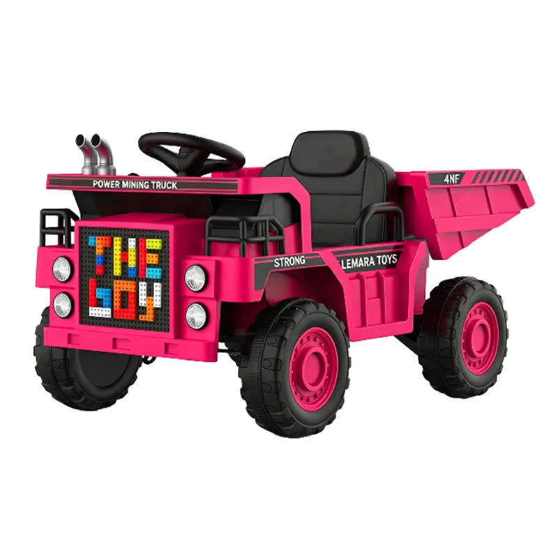 12V Kids Elektrisk RC Gravemaskine Truck Ride-On Car