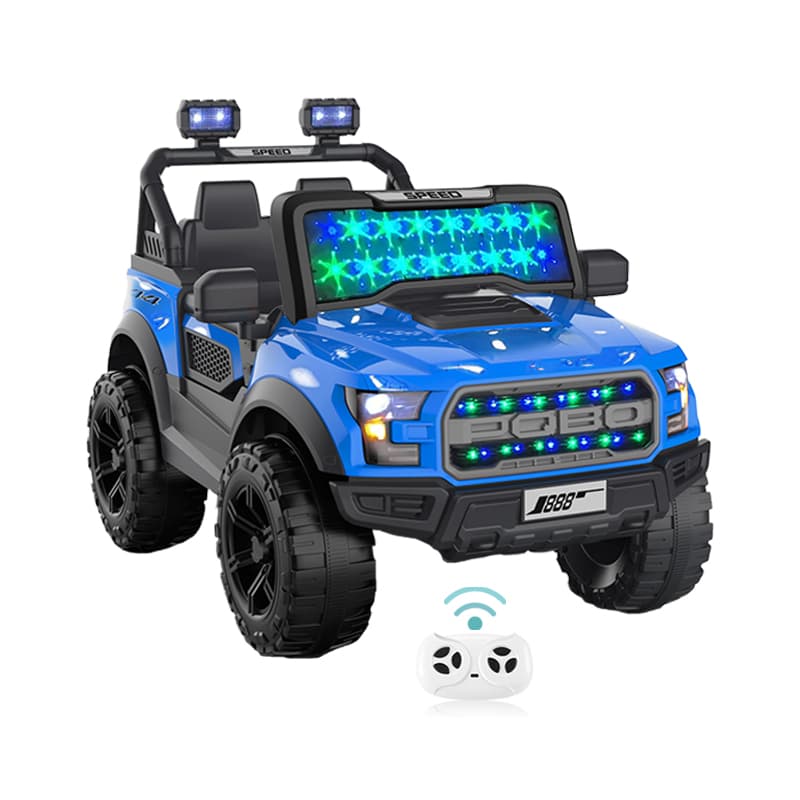 12V Kids Ride-On Car Windscreen LED-lys
