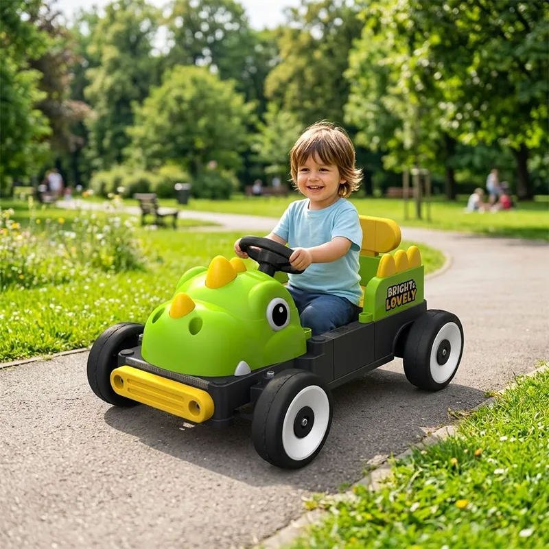 Dinosaur Shape 12V Kids Elbil Dual Motors
